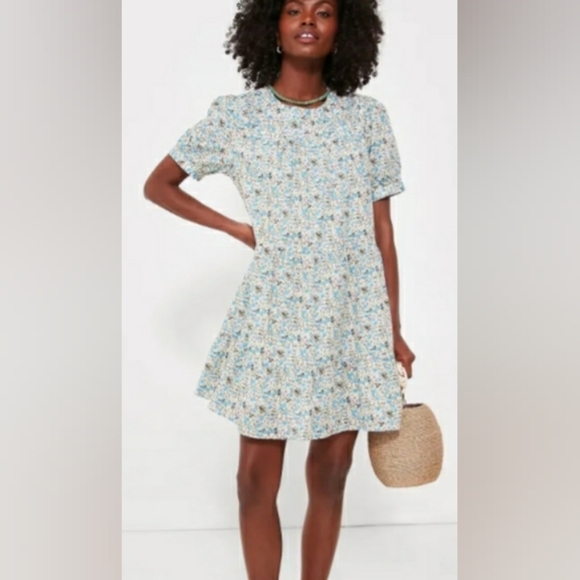 New Tags TUCKERNUCK Hyacinth House Blue Quinn Dress Xs - Picture 1 of 7